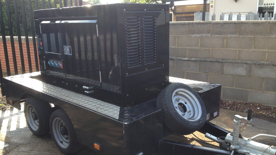 Wiltshire Stage Hire 20KVA Ultra Silent Road Towable Diesel Generator