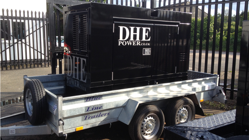 Wiltshire Stage Hire 60KVA Ultra Silent Road Towable Diesel Generator